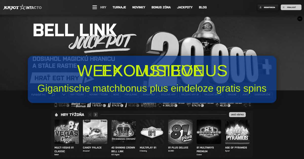 Online casino Kajot Casino in Nederland