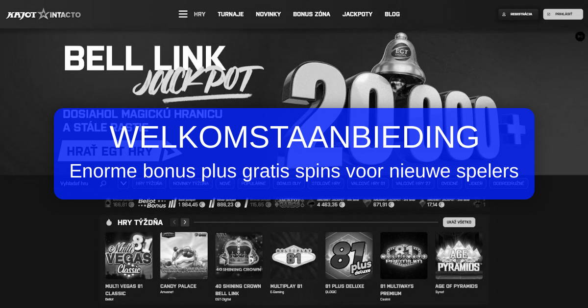 Kajot Casino en de bonus voor eerste stortingen